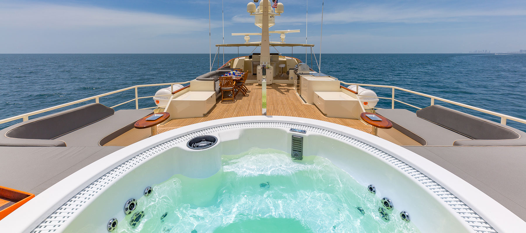 Ariadne Yacht Hot Tub Deck